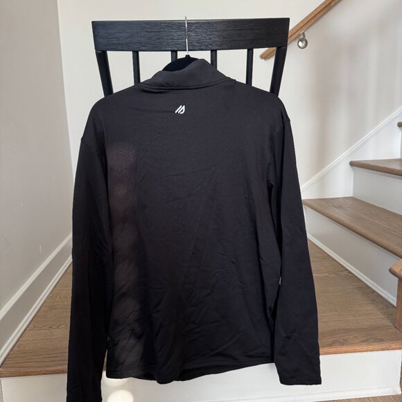 Men's Black Eddie Bauer Quarter-Zip - Picture 3 of 3